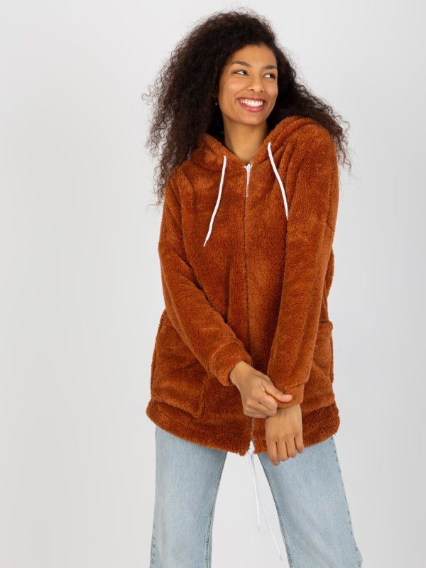 Bluza-RV-BL-8435.96P-jasny brązowy rozmiar - S/M