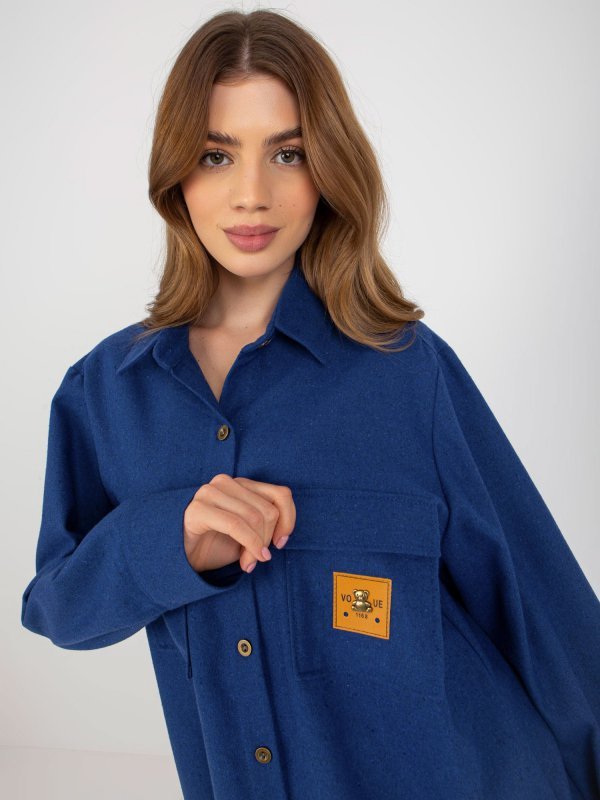 Koszula-LK-KS-509164.11-ciemny niebieski rozmiar - L/XL