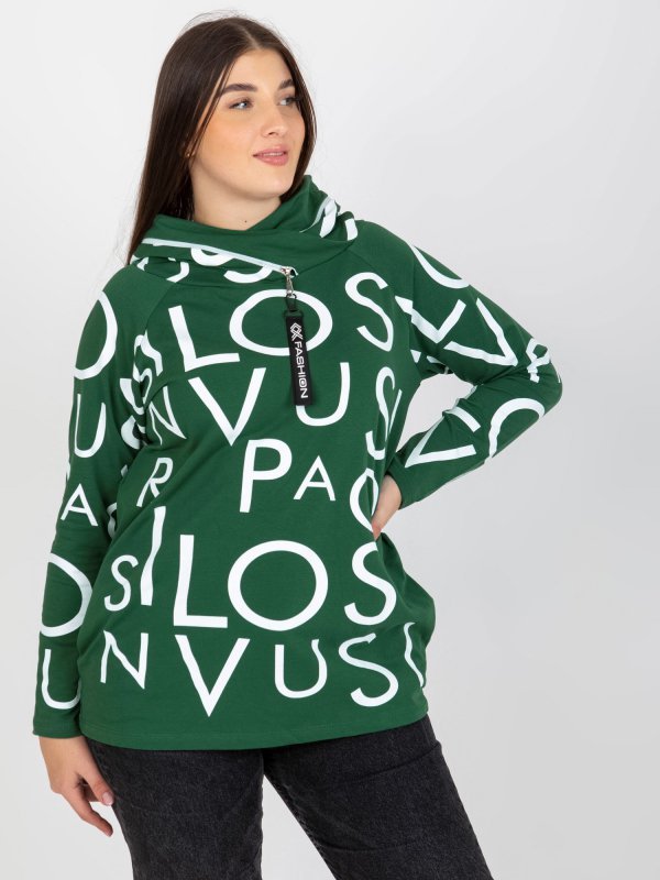Bluza-RV-BL-5056-1.95-ciemny zielony rozmiar - ONE SIZE