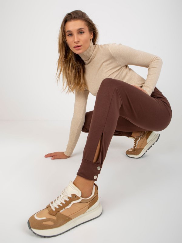 Spodnie-TW-SP-BL-1002.06X-brązowy rozmiar - 2XL