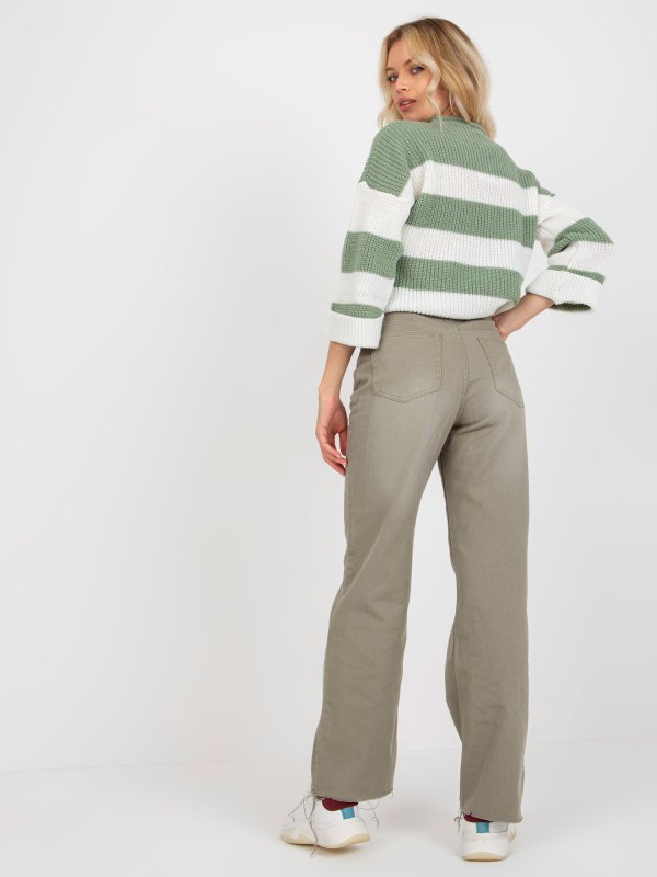 Spodnie-D70037M62291A1-khaki rozmiar - XS