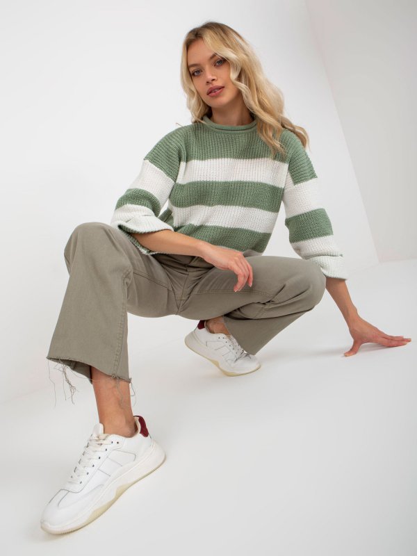 Spodnie-D70037M62291A1-khaki rozmiar - S