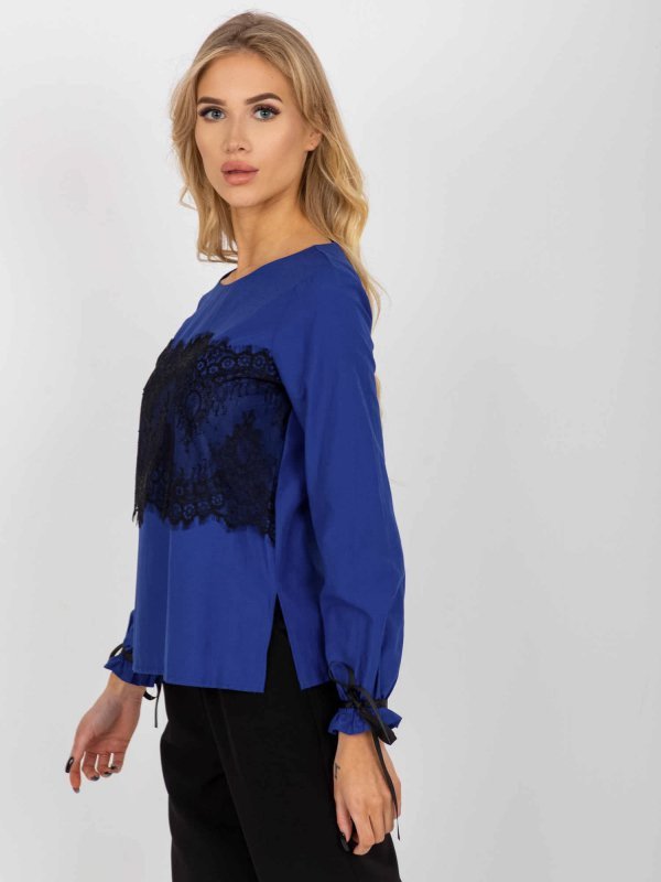 Bluzka-LK-BZ-506877.15X-kobaltowy rozmiar - 36