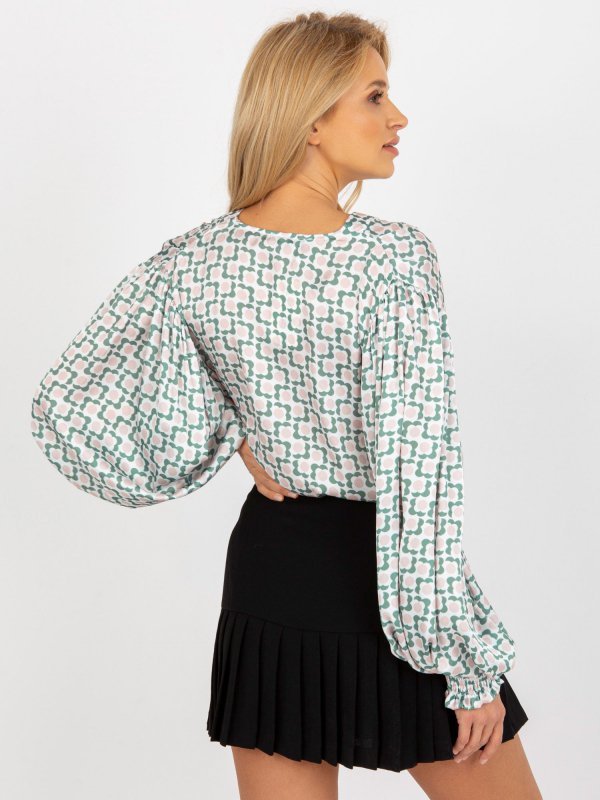Koszula-LK-KS-509017.64-biało-beżowy rozmiar - L/XL
