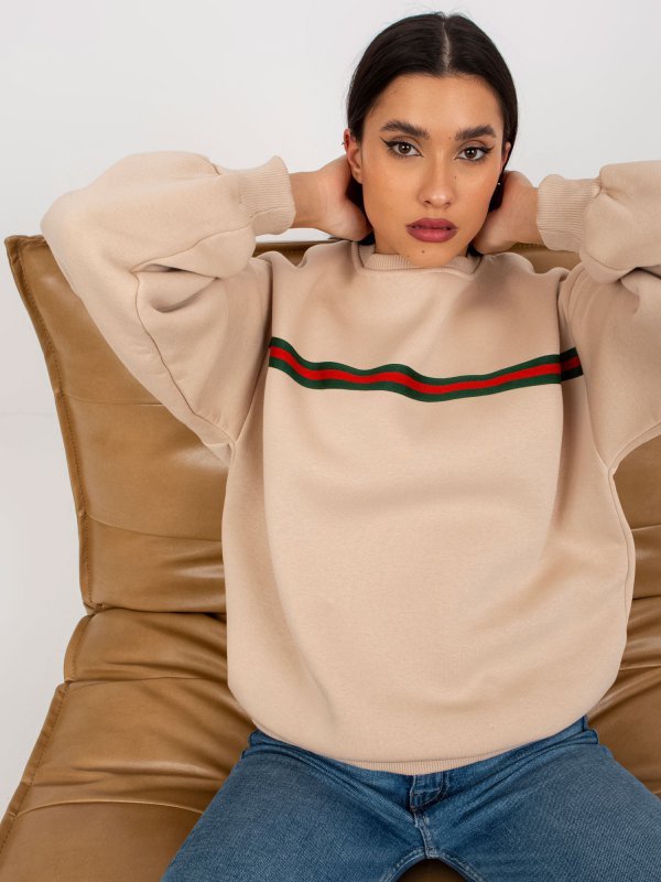 Bluza-EM-BL-760.01-beżowy rozmiar - ONE SIZE