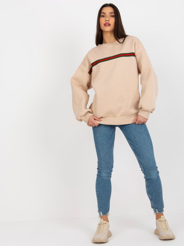Bluza-EM-BL-760.01-beżowy rozmiar - ONE SIZE