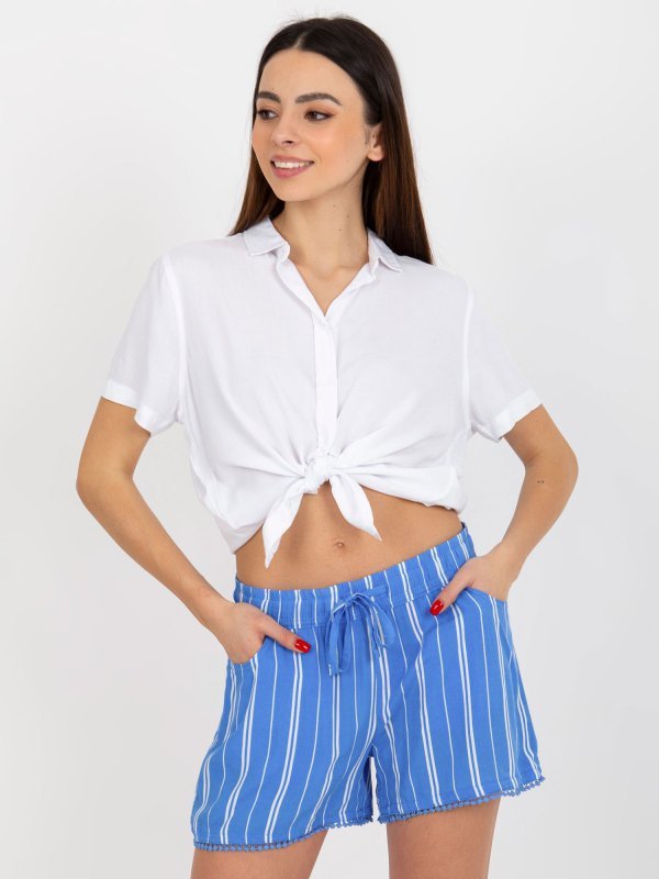 Szorty-D73770M61531KG-niebieski rozmiar - XS