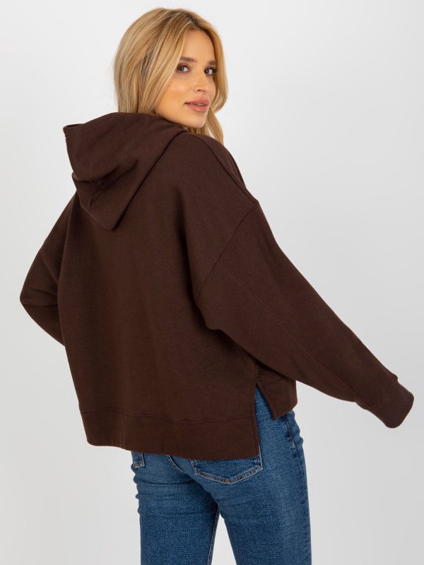 Bluza-TW-BL-2002.11-ciemny brązowy rozmiar - L/XL