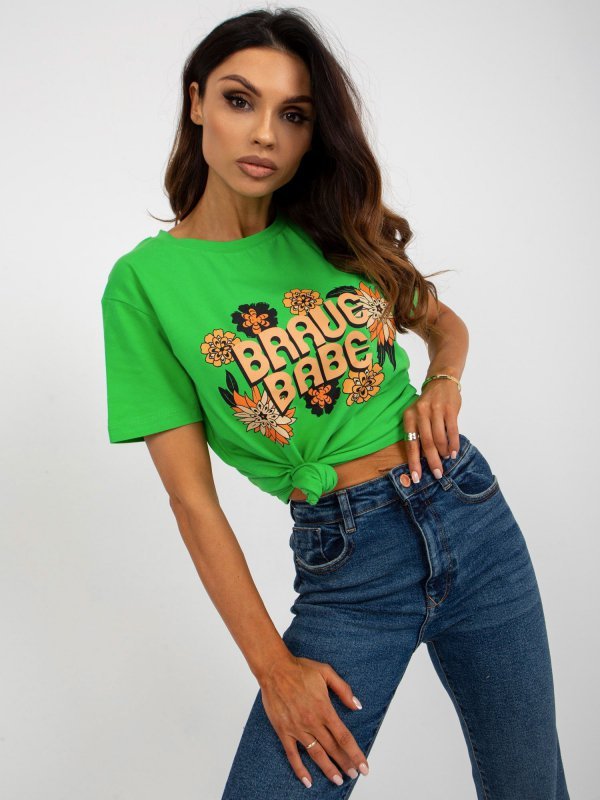 T-shirt-FA-TS-8385.07-zielony rozmiar - ONE SIZE