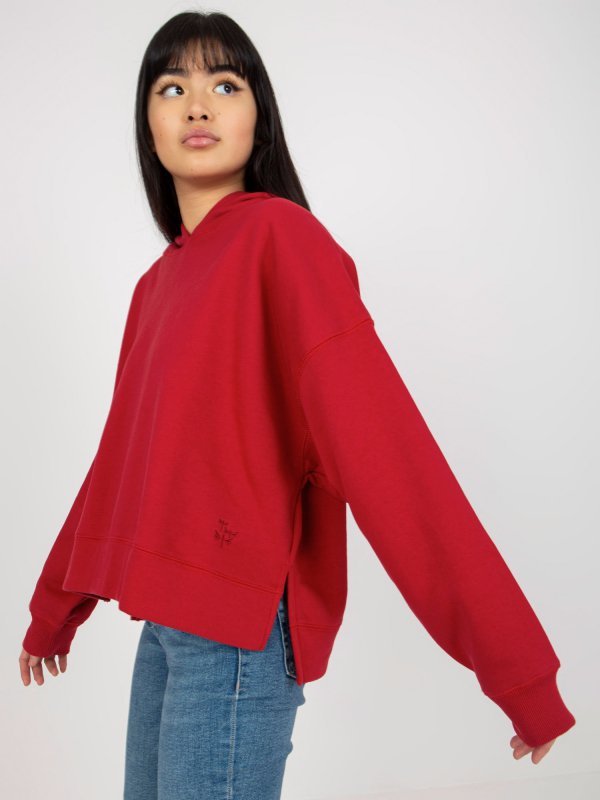 Bluza-TW-BL-2002.11-ciemny czerwony rozmiar - S/M