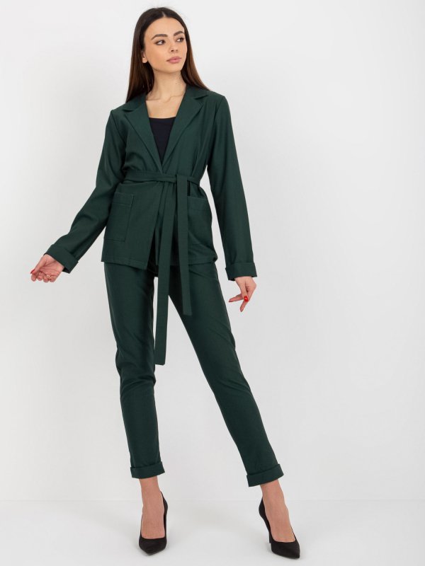 Marynarka-LK-MA-507798-1.15P-ciemny zielony rozmiar - 38