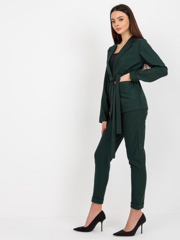 Marynarka-LK-MA-507798-1.15P-ciemny zielony rozmiar - 40