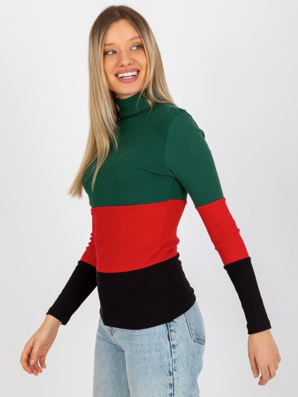 Bluzka-RV-BZ-8465-1.93P-ciemny zielony rozmiar - ONE SIZE