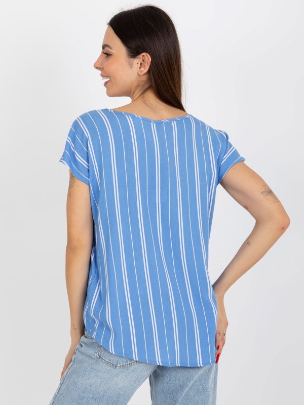 Bluzka-D73771R10978Q-niebieski rozmiar - L