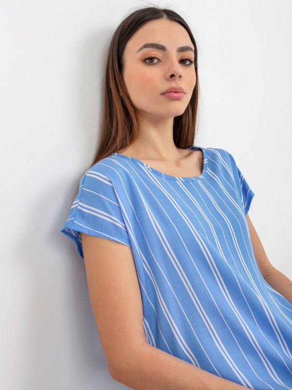 Bluzka-D73771R10978Q-niebieski rozmiar - XS