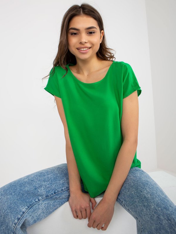 Bluzka-D73761R10978O-zielony rozmiar - S