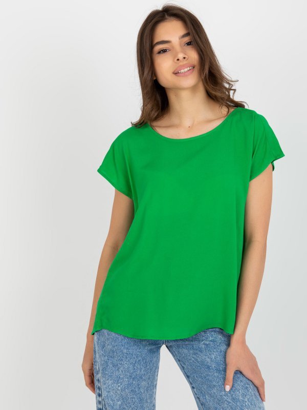 Bluzka-D73761R10978O-zielony rozmiar - M