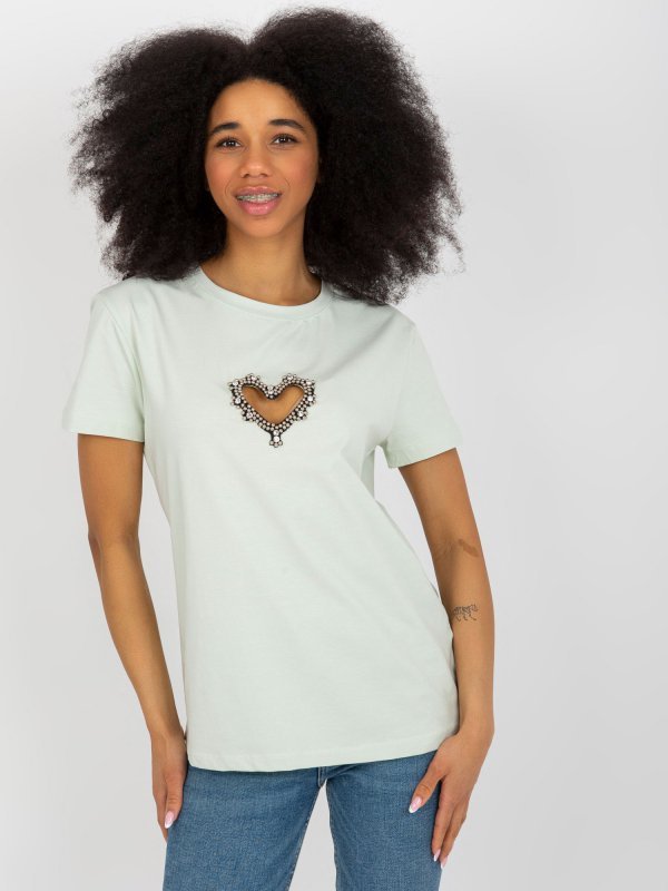 T-shirt-FA-TS-8470.03X-mietowy rozmiar - ONE SIZE