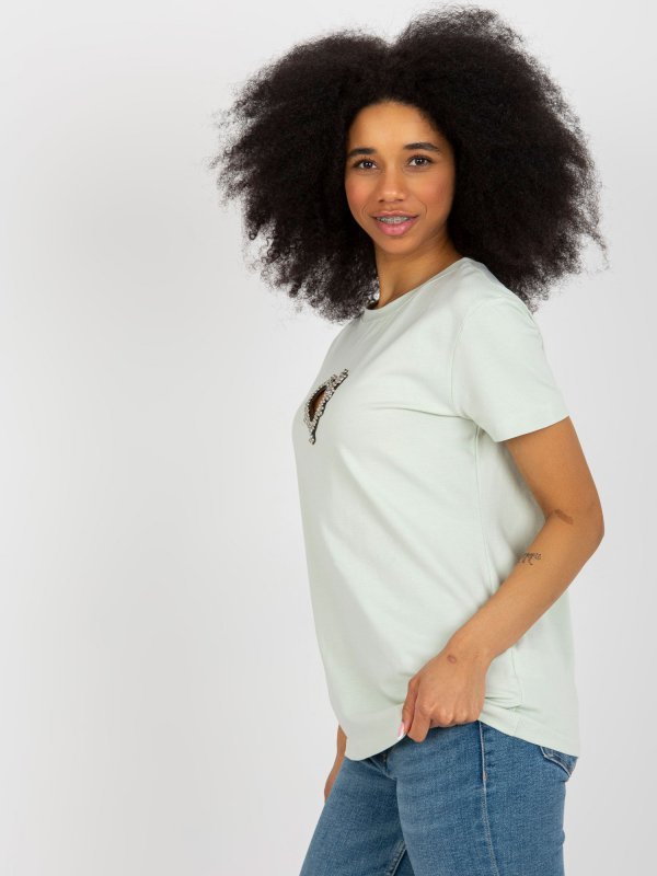T-shirt-FA-TS-8470.03X-mietowy rozmiar - ONE SIZE