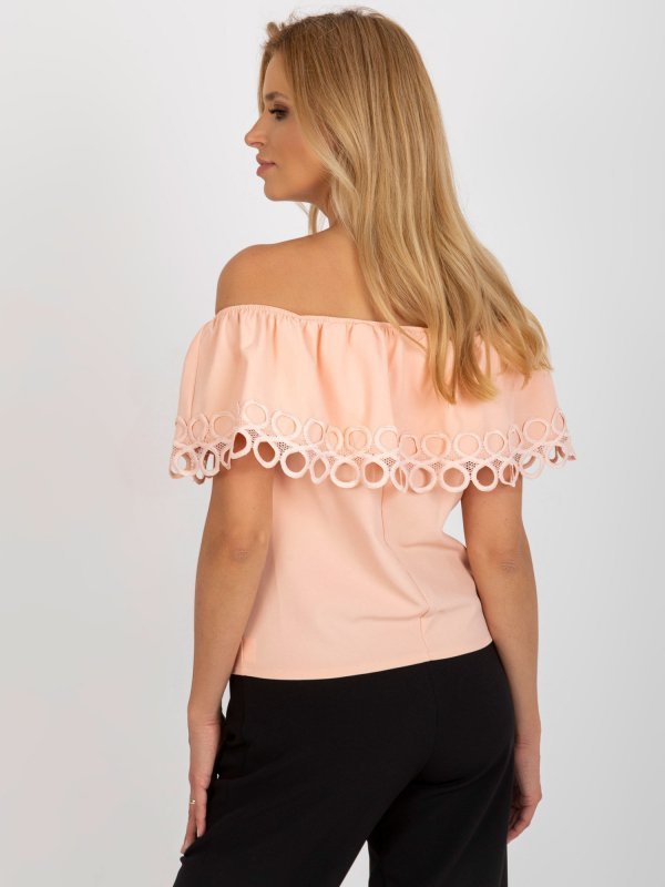 Bluzka-LK-BZ-506350.28P-brzoskwiniowy rozmiar - 36