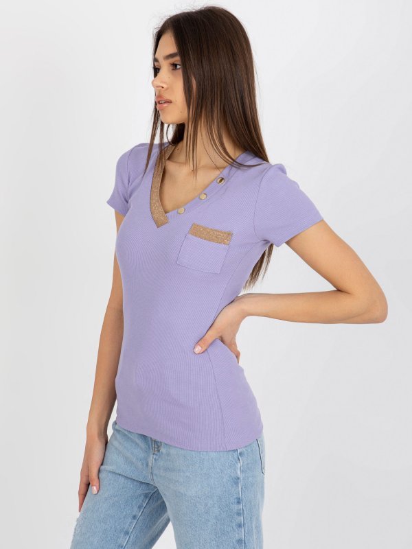 T-shirt-RV-TS-8543.12P-jasny fioletowy rozmiar - ONE SIZE