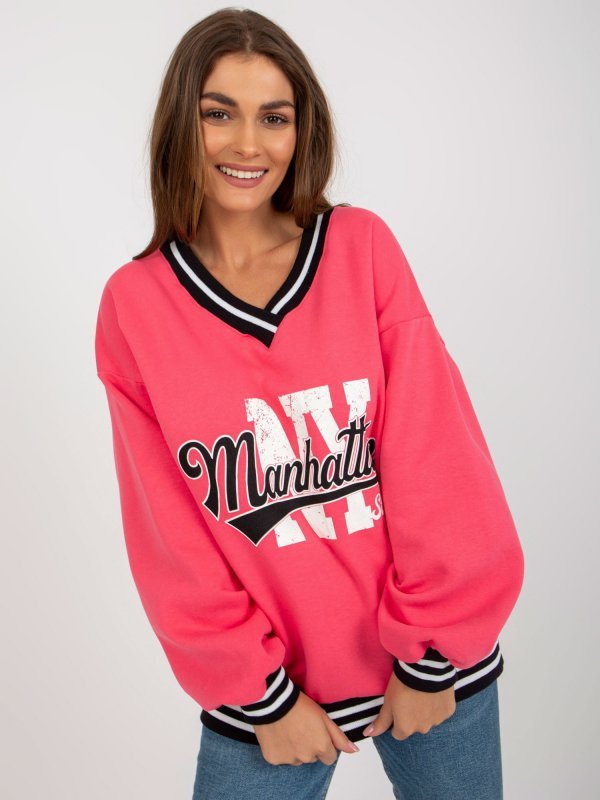 Bluza-EM-BL-754.86-koralowy rozmiar - ONE SIZE