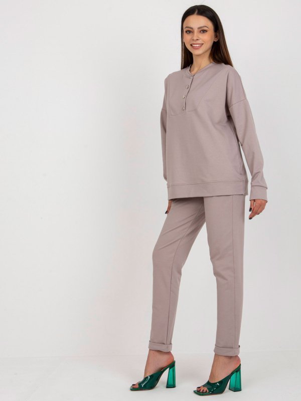 Komplet-LK-KMPL-509291.57-ciemny bezowy rozmiar - S/M