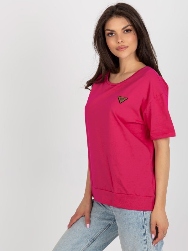 Bluzka-RV-BZ-8826.22-fuksjowy rozmiar - L/XL