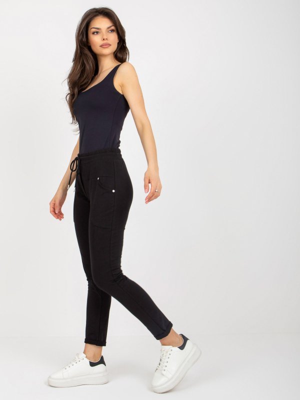 Spodnie dresowe-RV-DR-8696.20-czarny rozmiar - L/XL