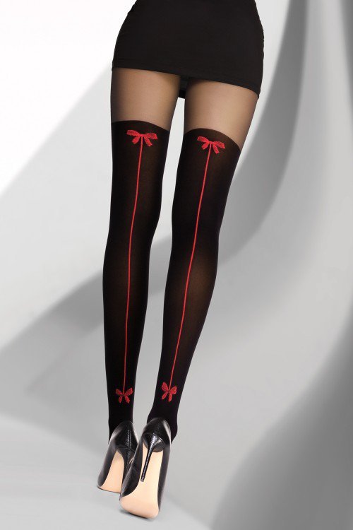 Rajstopy Amita 40 DEN Black Czarny LivCo Corsetti Fashion rozmiar - 2