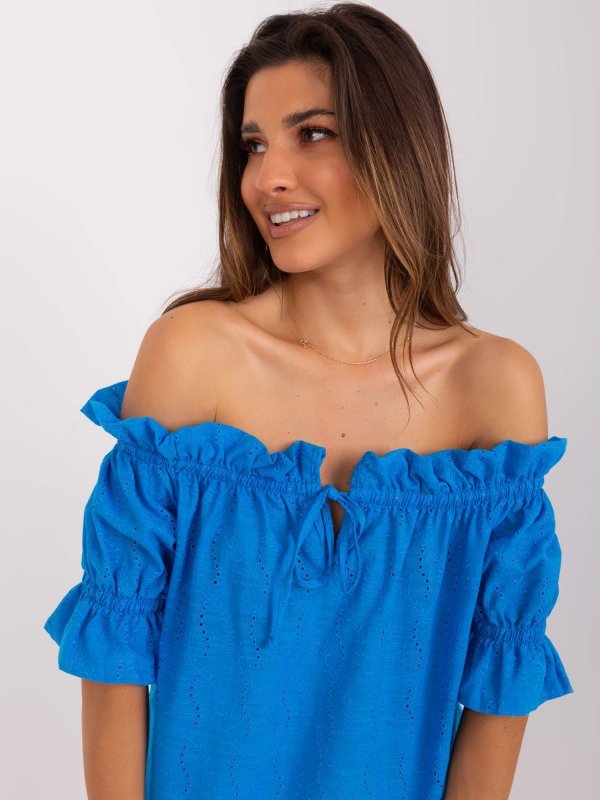 Bluzka-LK-BZ-509355.68P-niebieski rozmiar - L/XL