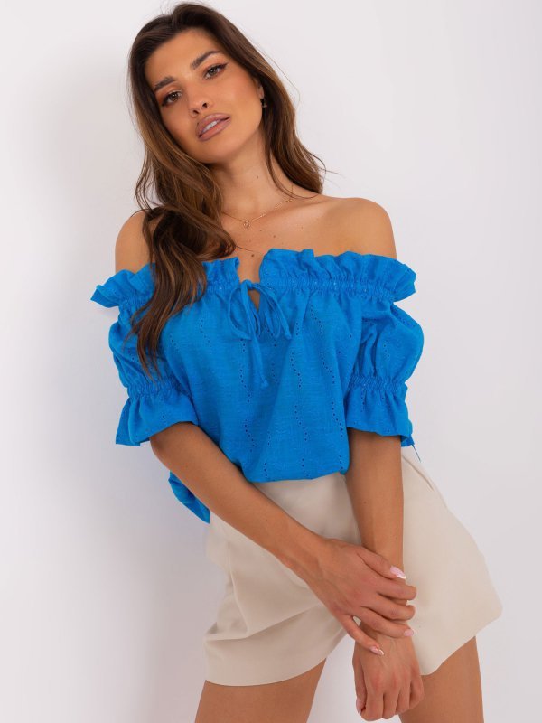 Bluzka-LK-BZ-509355.68P-niebieski rozmiar - L/XL
