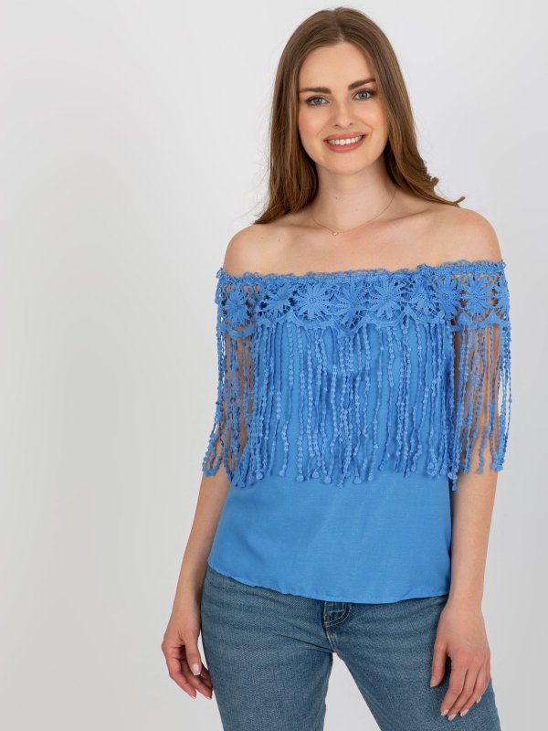 Bluzka-AT-BZ-1801.87-niebieski rozmiar - M/L