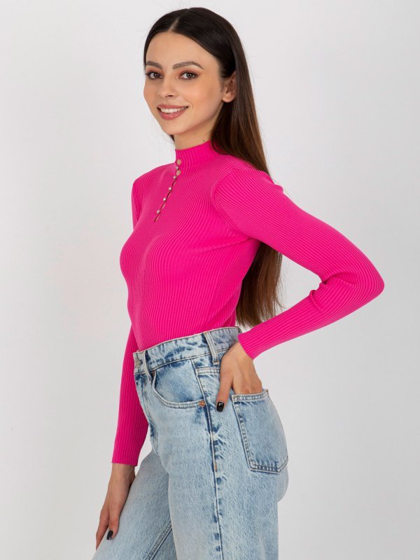 Bluzka-BA-BZ-2302.97P-ciemny różowy rozmiar - ONE SIZE