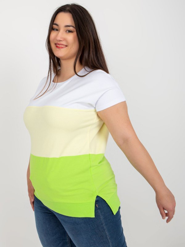 Bluzka-RV-BZ-8778.48-biało-żółty rozmiar - ONE SIZE