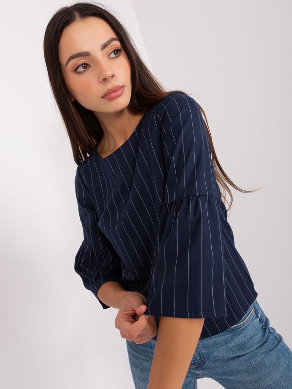 Bluzka-LK-BZ-506434.33P-granatowy rozmiar - 38