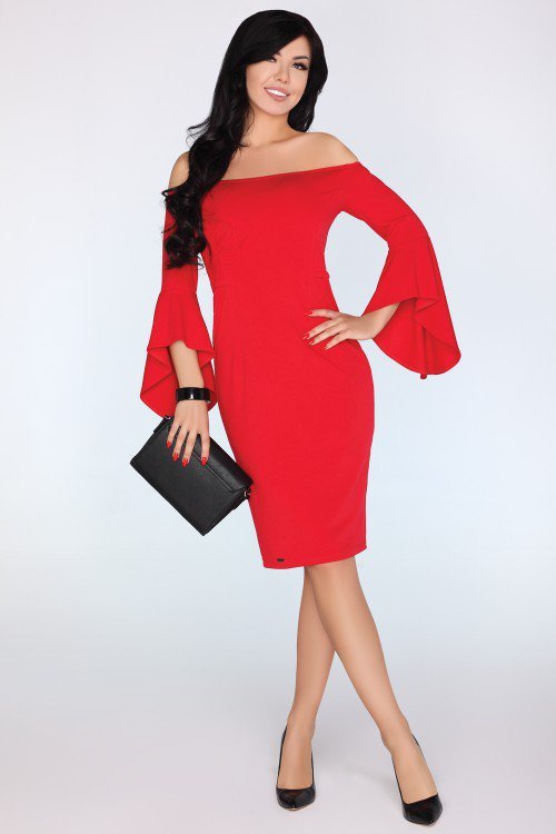 Sukienka Yolandena Red 1734 rozmiar - M