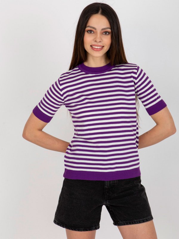 Bluzka-BA-BZ-1441.80-fioletowy rozmiar - ONE SIZE