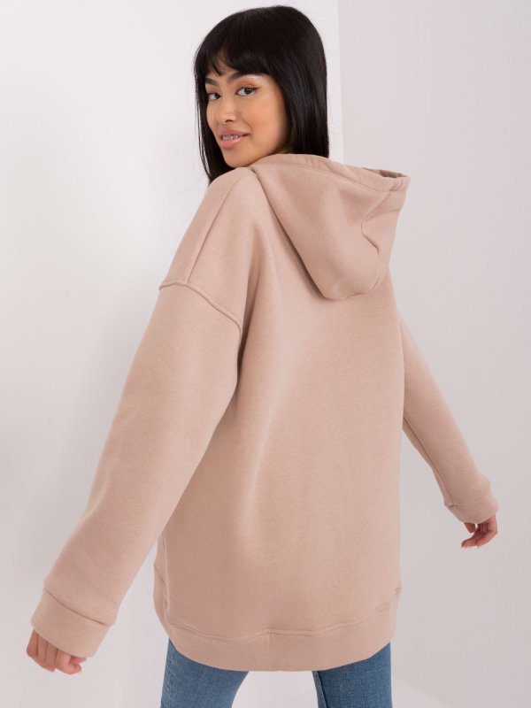 Bluza-RV-BL-8042.00P-ciemny bezowy rozmiar - S