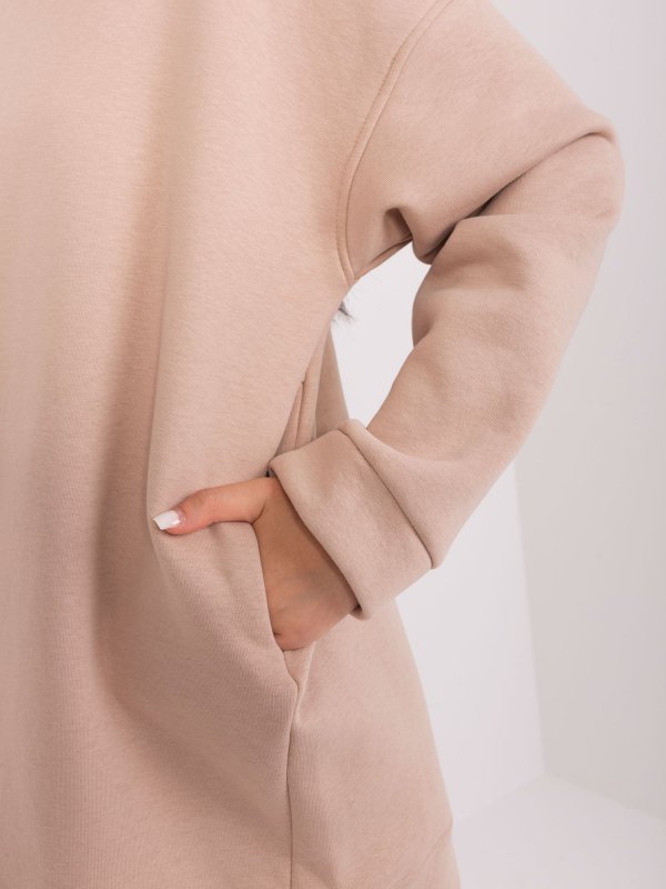 Bluza-RV-BL-8042.00P-ciemny bezowy rozmiar - S