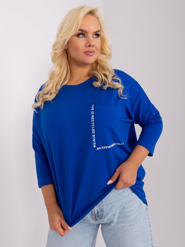 Bluzka-RV-BZ-9088.53P-kobaltowy rozmiar - ONE SIZE