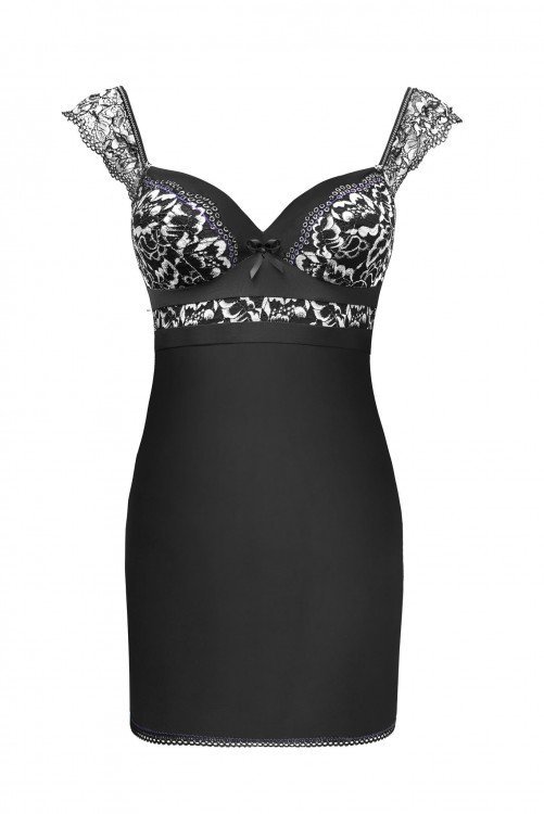 Zmysłowa Koszulka Damska Meredia LC 11247 Shade Black Czarny Collection LivCo Corsetti Fashion rozmiar - L/XL