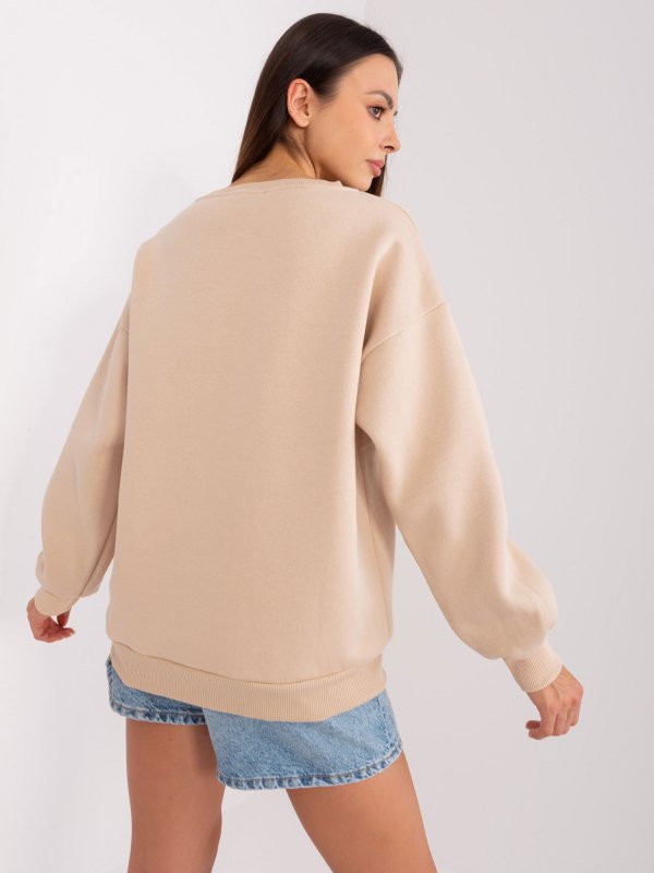Bluza-EM-BL-617-9.11X-beżowy rozmiar - ONE SIZE