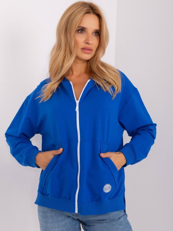 Bluza-RV-BL-9020.01-ciemny niebieski rozmiar - S/M