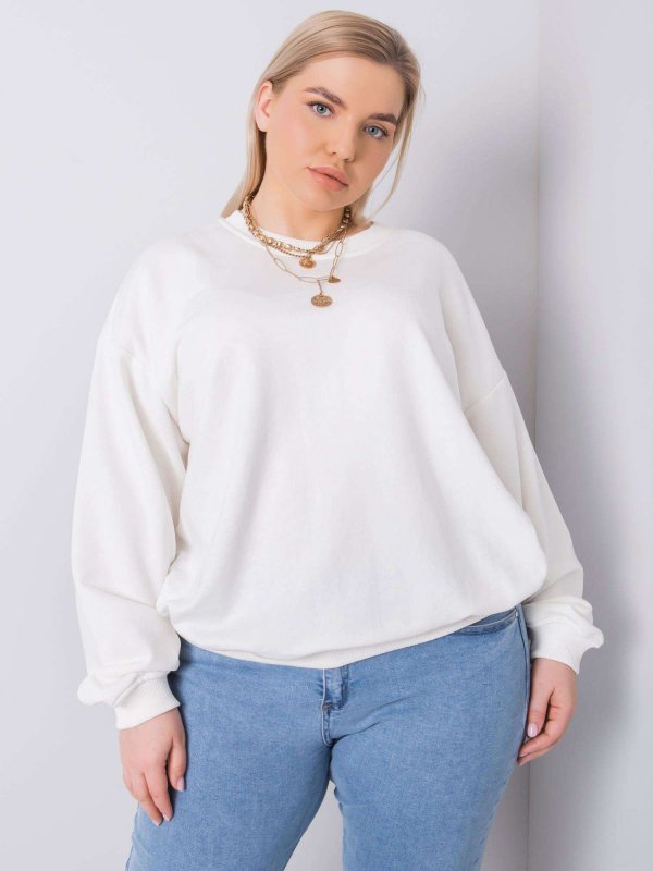 Bluza-RV-BL-6316.16X-ecru rozmiar - 2XL