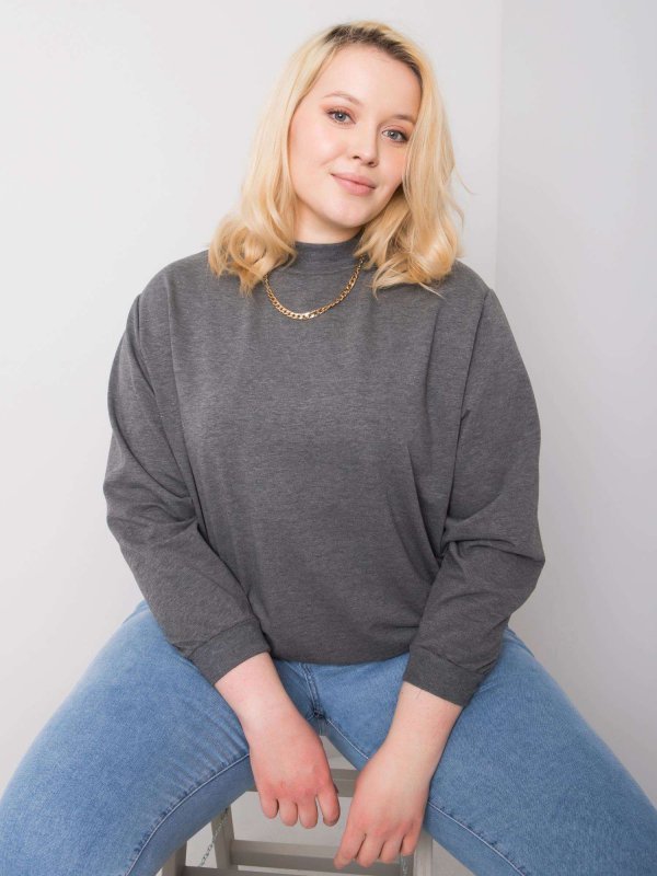Bluza-RV-BL-6299.11-ciemny szary rozmiar - 3XL