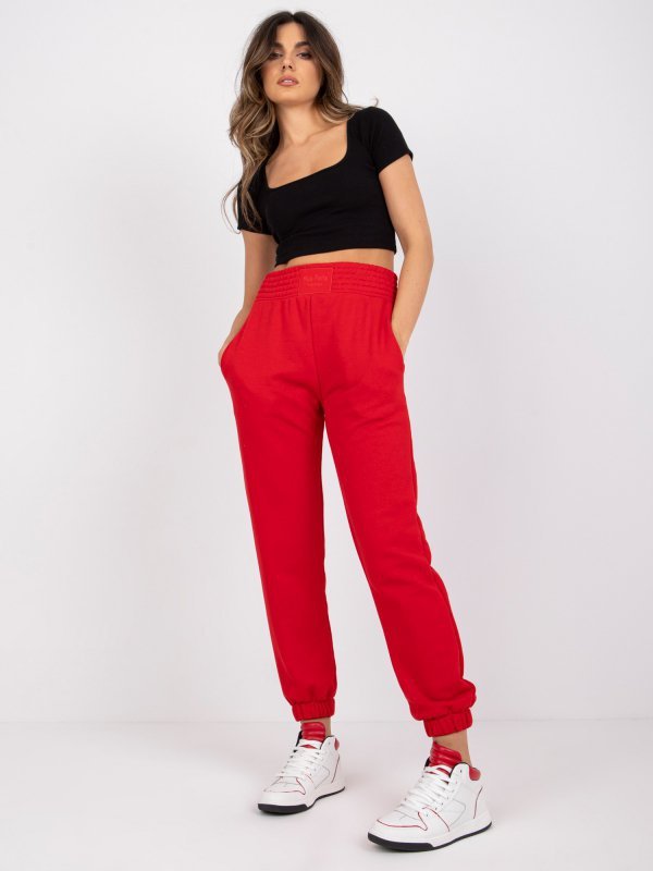 Spodnie dresowe-RV-DR-7460.11-czerwony rozmiar - L/XL