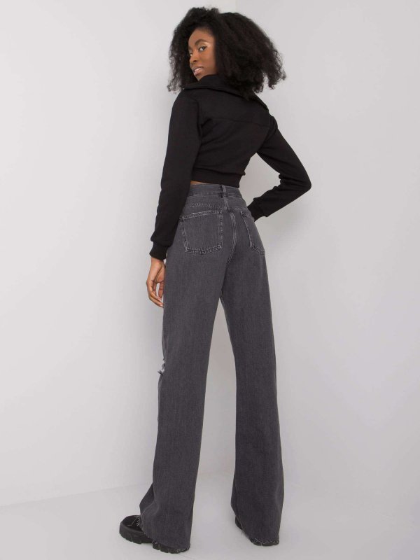 Spodnie jeans-RO-SP-PNT-05.12P-czarny rozmiar - 40
