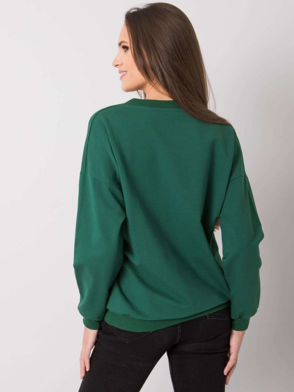 Bluza-RV-BL-7370.78P-ciemny zielony rozmiar - L/XL