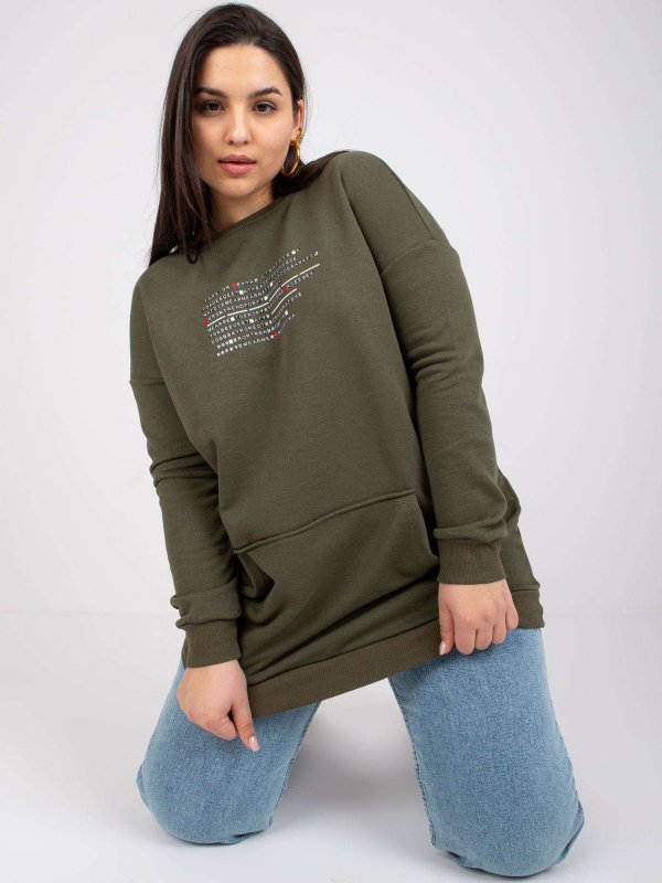 Bluza-RV-BL-7124.01-khaki rozmiar - ONE SIZE